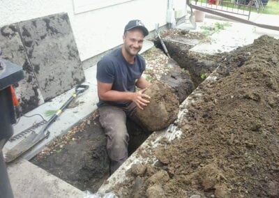 Working on land